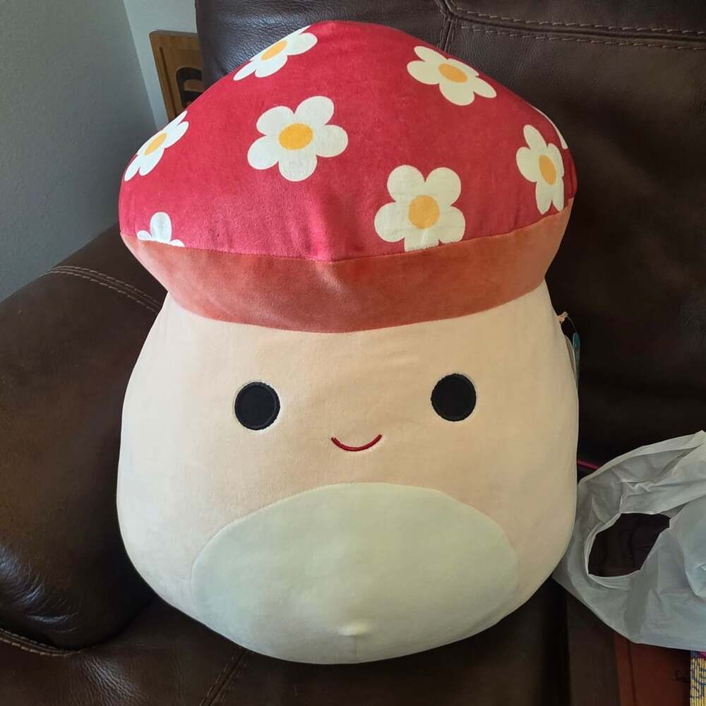 16" Malcolm the Mushroom flower top squishmallow special edition floral cap